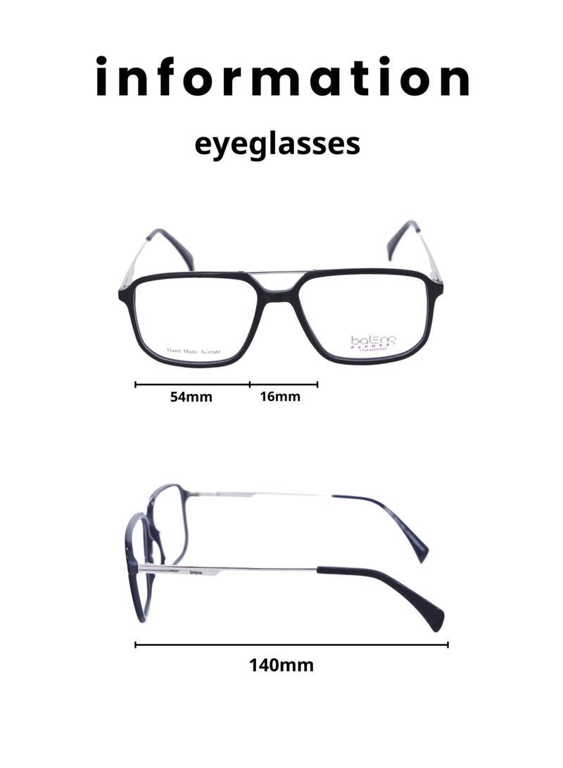 Baleno Aviator Frame Eyeglasses with High-Quality Anti-Reflective Lenses - Stylish & Durable Prescription Glasses - Image 2