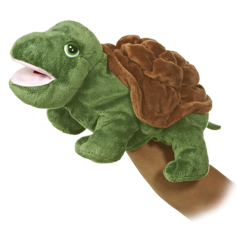 Aurora® Interactive Hand Puppet Timmer™ Stuffed Animal - Storytelling Adventures - Playful Learning - Green 12 Inches - Image 5