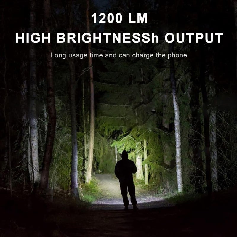 Brikipth Brikipth MultiFunctional LED Solar Camping Light USB Rechargeable Portable Emergency Flashlight COB Side Work Light Outdoor Emergency Luminaires Spotlight Flashlight - Image 2