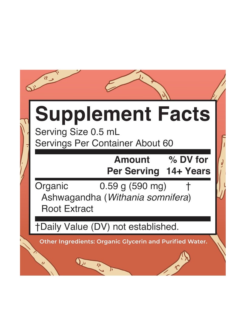 MaryRuth Organics - Ashwagandha Root Liquid Extract 1fl oz 30ml - Image 1