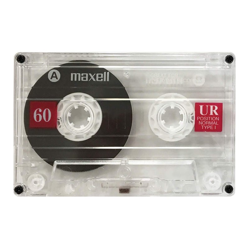 Maxell ماكسيل 109024 سعة تخزين 60 دقيقة نوع انحياز عادي عبوات مسطحة 2 عبوة كاسيت - Image 1