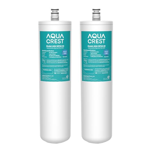 AQUACREST DW8090 Under Sink Water Filter Replacement for AquaPure APDW8090 APDWS1000 Kohler K201NA Kohler K202NA Pack of 2 Model No WF608090