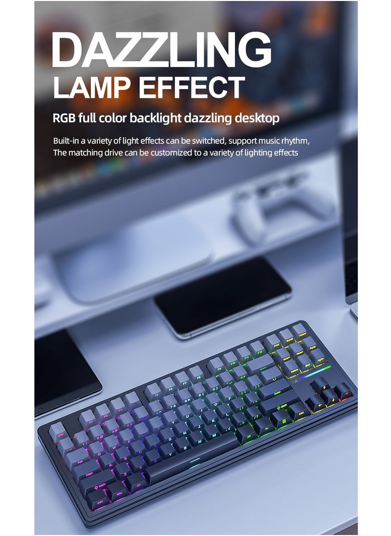 Attack Shark M87PROV2  Wireless Mechanical Gaming Keyboard,Hot Swappable Gasket RGB Custom Keyboard  - Image 5