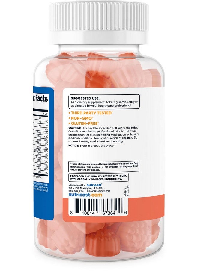 Nutricost Multivitamin Gummies, 180 Gummies (Mixed Berry Flavored) - 90 Serv, Gluten Free, Non-GMO and Vegetarian Friendly - Image 4