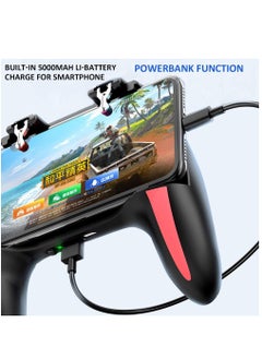 Beauenty Mobile Game Controller with 5000mAh Battery  Cooling Fan, Phone Game Controller with L1R1 Triggers Joystick for PUBG/Call of Duty/Fortnite, Phone Gaming Grip Gamepad for 4.7-7 Android iOS Phone  - Image 2