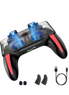 Beauenty Mobile Game Controller with 5000mAh Battery  Cooling Fan, Phone Game Controller with L1R1 Triggers Joystick for PUBG/Call of Duty/Fortnite, Phone Gaming Grip Gamepad for 4.7-7 Android iOS Phone  - Image 1