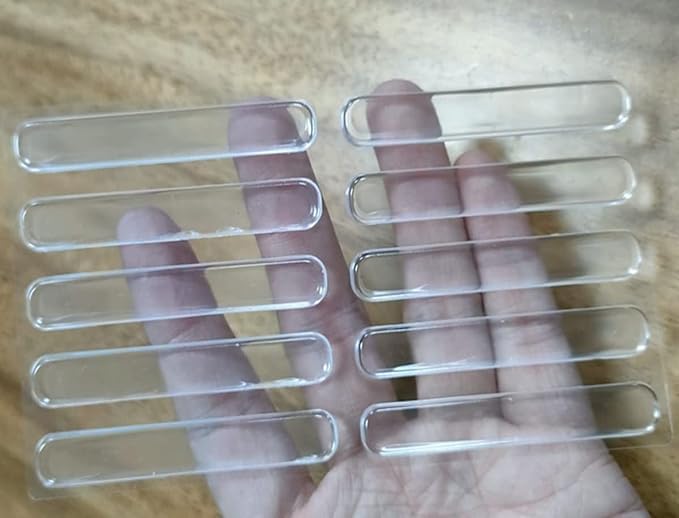 Prostuff.in® Self-Adhesive Rubber Feet, 10 pcs Clear Furniture Non-Slip Buffer Pads, for Door Cabinets, Appliances, Electronics Drawers, Cupboards Transparent Anti-Collision Protection Strip - Image 1