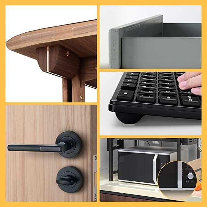 Prostuff.in® Self-Adhesive Rubber Feet, 10 pcs Clear Furniture Non-Slip Buffer Pads, for Door Cabinets, Appliances, Electronics Drawers, Cupboards Transparent Anti-Collision Protection Strip - Image 4