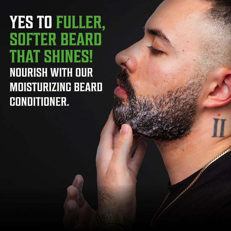 Viking Revolution Tea Tree Oil Beard Wash and Beard Conditioner For Men - Natural Beard Softener Set with Argan Oil, Vitamin E and Ginseng - Tea Tree Beard Shampoo and Conditioner Set (10 Oz) - Image 4