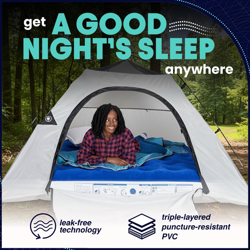 EnerPlex Camping Air Mattress with Built in Pump - Twin Blow Up Mattress for Travel & Guests - Portable Bed for Adults and Kids - Grey - Image 3