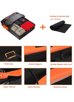 Generic Car Roof Box, Soft and Foldable Car Roof Box, Waterproof Car Roof Suitcase with Car Lock and Anti-Slip Mat Suitable for Cars, Vans, SUVs  - Image 1