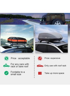 Generic Car Roof Box, Soft and Foldable Car Roof Box, Waterproof Car Roof Suitcase with Car Lock and Anti-Slip Mat Suitable for Cars, Vans, SUVs  - Image 5