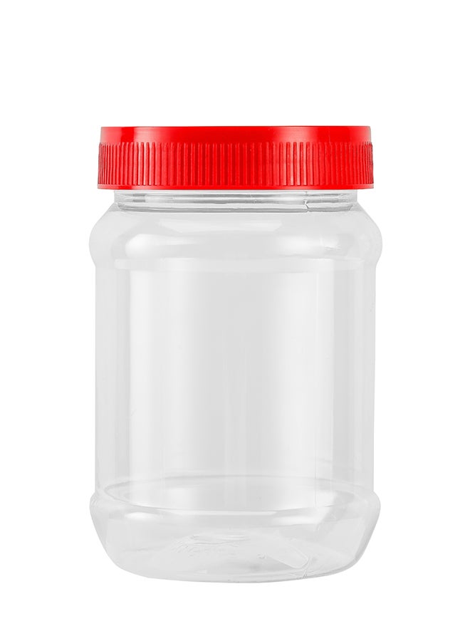 Royalford 500Ml Round Air-Tight Pet Jar With Cap Keeps Fod Fresh Without Losing Its Fragrance Bpa Free Odor Free Leak Proof Assorted Color Pack of 6 - Image 1
