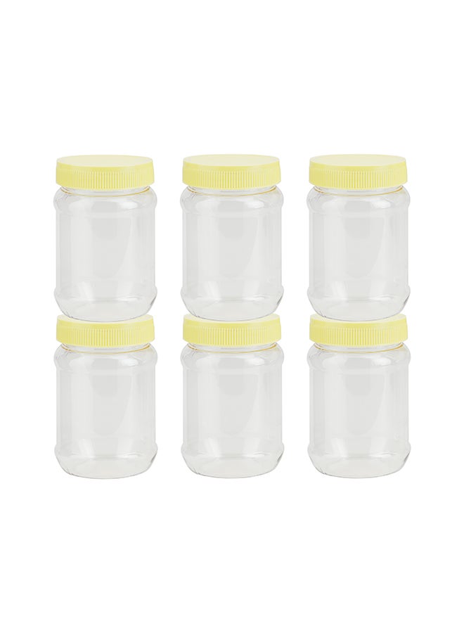 Royalford 500Ml Round Air-Tight Pet Jar With Cap Keeps Fod Fresh Without Losing Its Fragrance Bpa Free Odor Free Leak Proof Assorted Color Pack of 6 - Image 5