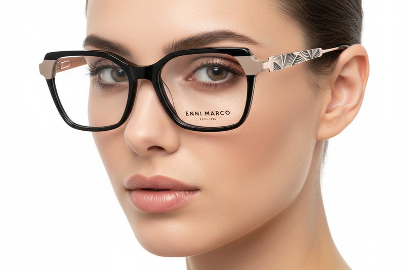 Enni Marco  ( Made in Italy ) Square Womens Optical Frame - Image 1