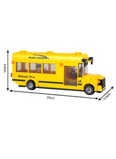 NIBEMINENT YPZ5833 Mini School Bus Building Blocks Toy 3+ Years  - Image 2