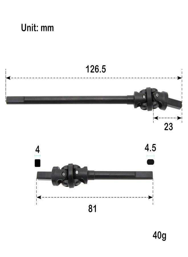 MEUS RACING V2.0 Isokinetic 3-Section CVD لمحاور MEUS Capra 1.9 المزودة بمحاور CVD ثلاثية الأجزاء - Image 3
