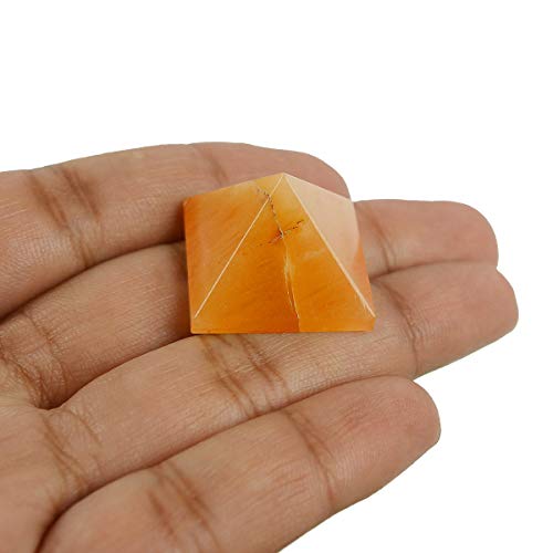 Crystu Natural Citrine Pyramid for Reiki Healing and Crystal Healing Stone Pyramid Size 20-25 mm (Color : Yellow) Pack of 1 pc - Image 2