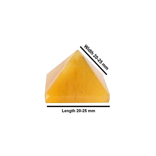 Crystu Natural Citrine Pyramid for Reiki Healing and Crystal Healing Stone Pyramid Size 20-25 mm (Color : Yellow) Pack of 1 pc - Image 5