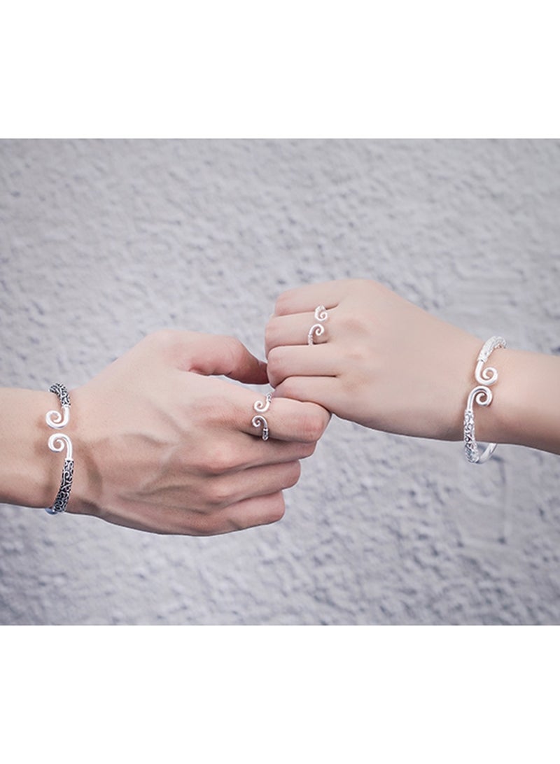 Hanghaijia Unisex Vintage Monkey King Wukong Buddhist Tightening Spell true love forever Bracelet - Image 5