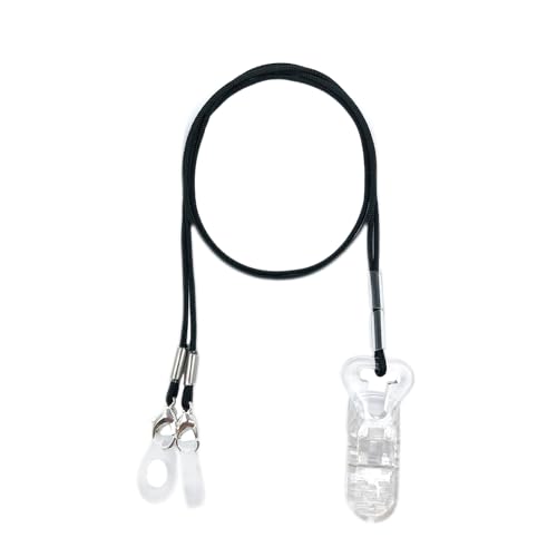 Anico Clips Otoclip for Adults and Kids with 7mm 9mm 11mm Silicone Loops for BTE Hearing Aids Anti Lost Lanyard Cord and Carry Case Black - Image 2