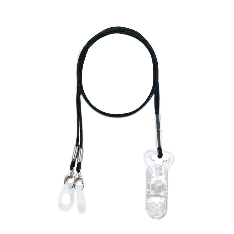 Anico Clips Otoclip for Adults and Kids with 7mm 9mm 11mm Silicone Loops for BTE Hearing Aids Anti Lost Lanyard Cord and Carry Case Black - Image 3