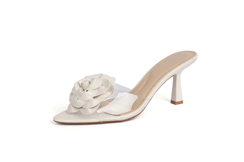 كابلي صنادل كعب نسائية عصرية