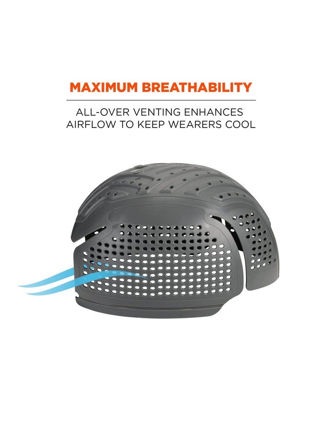 Ergodyne Ergodyne Skullerz 8945F(x) Universal Bump Cap Insert with Extra Venting, Fits Into Any Baseball Hat, 2-Pack, Charcoal  - Image 5