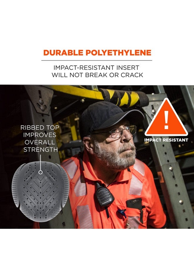 Ergodyne Ergodyne Skullerz 8945F(x) Universal Bump Cap Insert with Extra Venting, Fits Into Any Baseball Hat, 2-Pack, Charcoal  - Image 4
