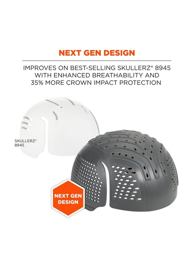 Ergodyne Ergodyne Skullerz 8945F(x) Universal Bump Cap Insert with Extra Venting, Fits Into Any Baseball Hat, 2-Pack, Charcoal  - Image 2
