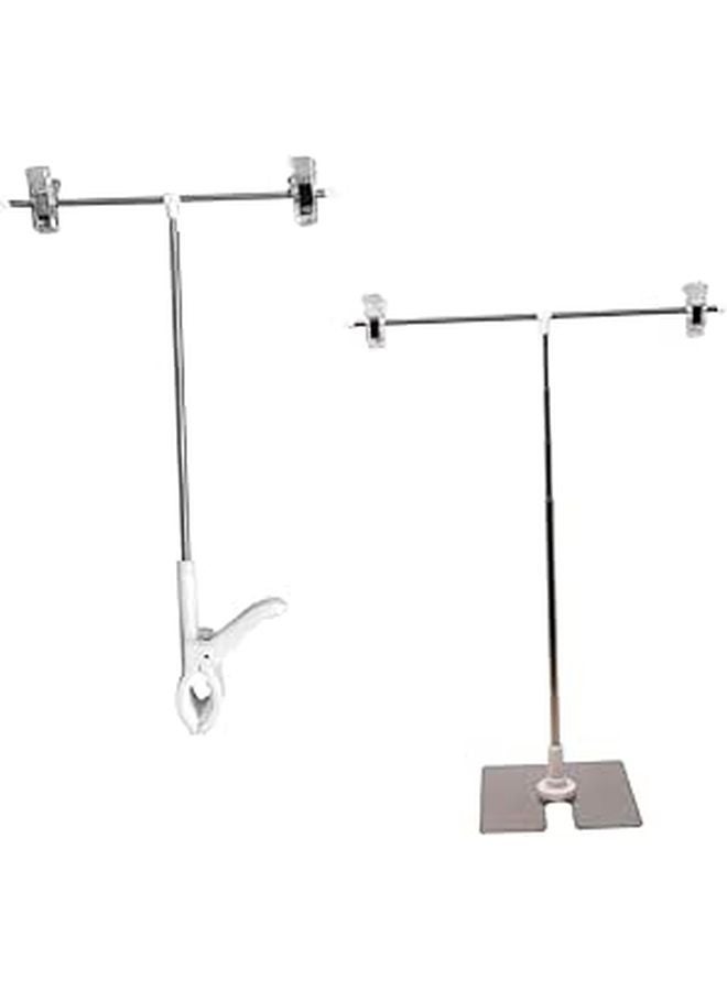 2Pcs Stainless Steel Adjustable Poster Holders For Retail Store And Office - Image 1