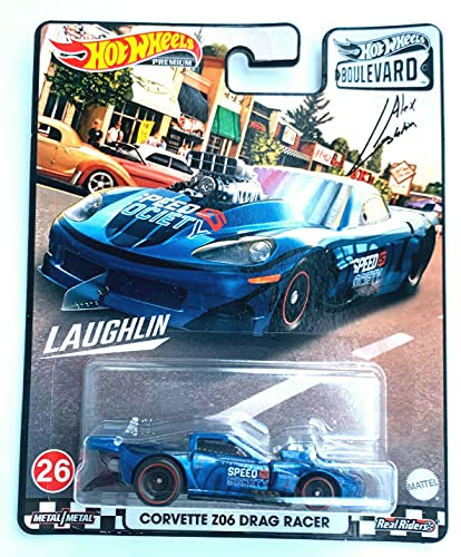 die cast Hotwheels Boulevard Corvette Z06 Drag Racer [Blue] - Premium 1:64 Scale - Image 4