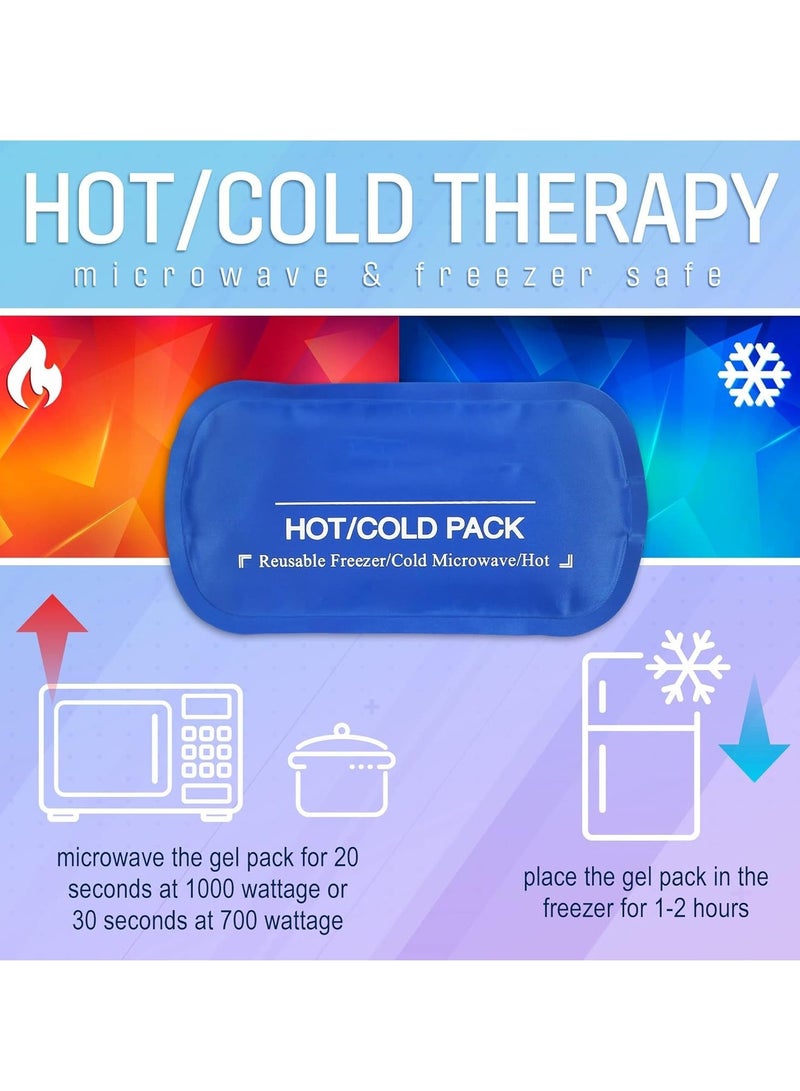 Y&D Face Ice Pack Wrap for TMJ, Wisdom Teeth, with 4 Reusable Hot Cold Therapy Gel Packs, Pain Relief Chin, Head, Oral and Facial Surgery, Blue - Image 4