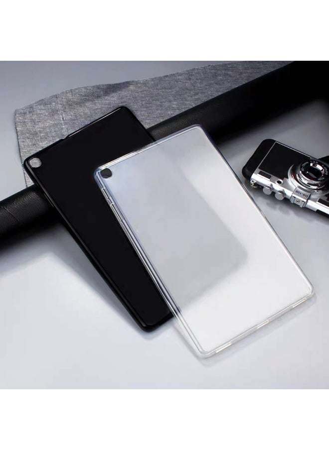 Generic - For Samsung T800 Flat Panel Protective Cover P600 Translucent TPU Soft Case T285 Flat Panel Case T715 Pudding Cover-Color:Solid Black (single Model Single Color 20 Order)-Applicable Model:T830/T835/S4 - Image 1