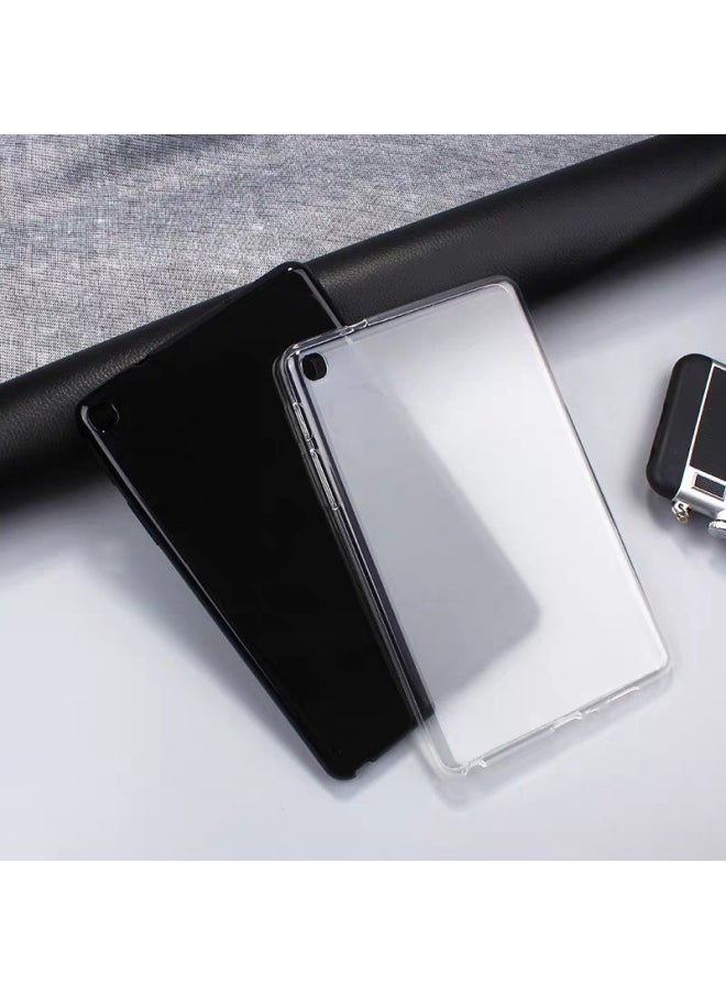 Generic - For Samsung T800 Flat Panel Protective Cover P600 Translucent TPU Soft Case T285 Flat Panel Case T715 Pudding Cover-Color:Solid Black (single Model Single Color 20 Order)-Applicable Model:T830/T835/S4 - Image 1