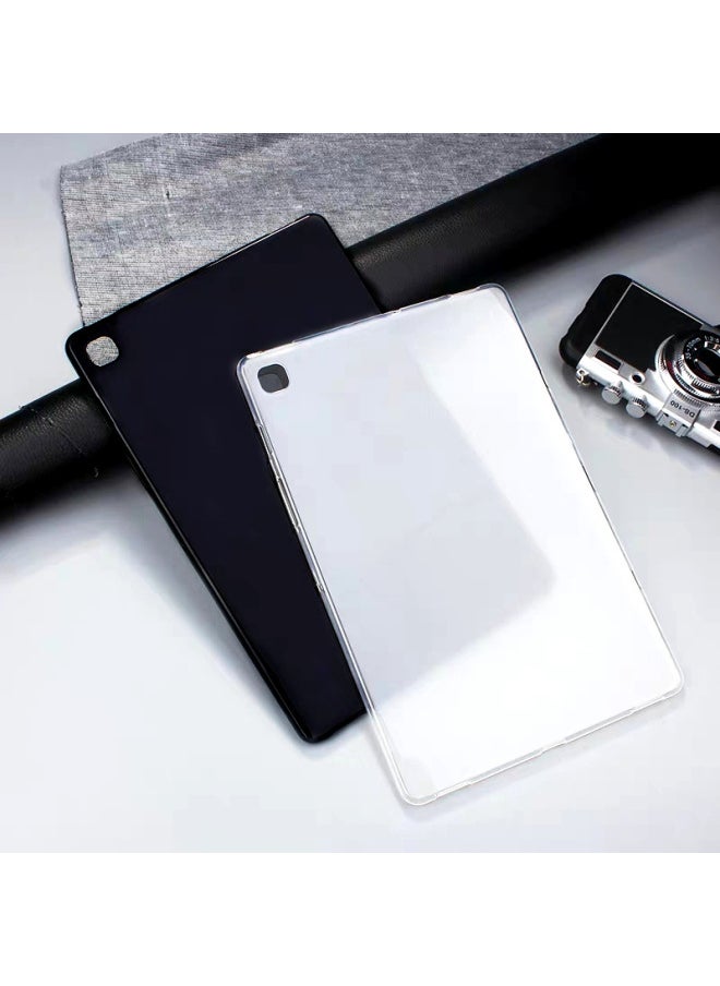 Generic - For Samsung T800 Flat Panel Protective Cover P600 Translucent TPU Soft Case T285 Flat Panel Case T715 Pudding Cover-Color:Solid Black (single Model Single Color 20 Order)-Applicable Model:T830/T835/S4 - Image 1