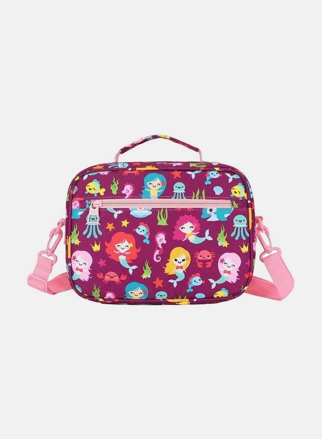 CUBS Junior Student Backpack Baby Mermaid Purple Lunch bag - Image 3