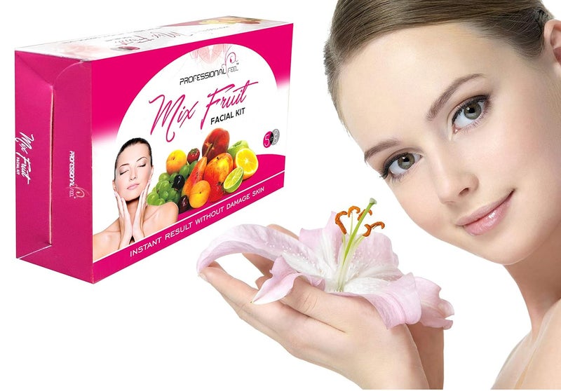 PROFESSIONAL FEEL Mix Fruit  Gold Facial Kit Special Combo Facial Kit Set of 2 500 G - Image 2