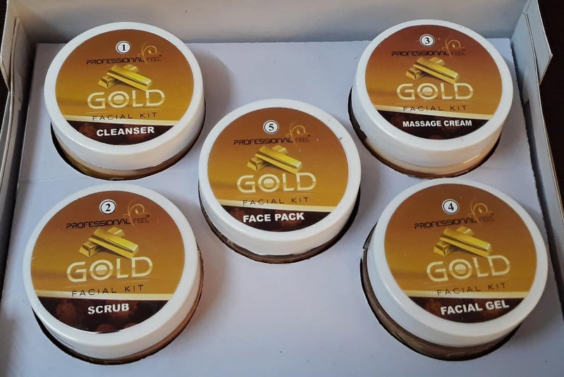PROFESSIONAL FEEL Mix Fruit  Gold Facial Kit Special Combo Facial Kit Set of 2 500 G - Image 5