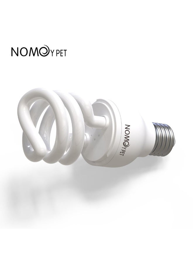 NomoyPet مصباح تدفئة للزواحف والسلاحف من نوموي بيت، 13 واط/26 واط، 220-240 فولت، UVB 5.0/10.0 - مصباح حوض الزواحف الاستوائية - Image 5