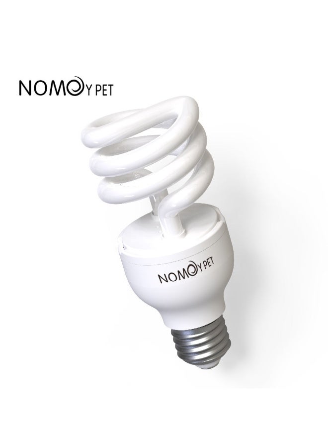 NomoyPet مصباح تدفئة للزواحف والسلاحف من نوموي بيت، 13 واط/26 واط، 220-240 فولت، UVB 5.0/10.0 - مصباح حوض الزواحف الاستوائية - Image 4
