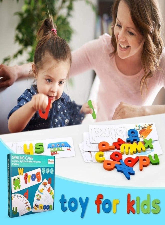vinspro Spelling Games Word Matching Letter Puzzles Toddler Toys for 4+ Year Old Learning Toys for Kids (Spelling) - Image 4