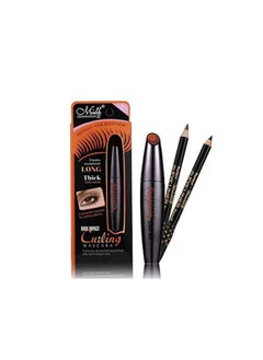 Menow Mn 3pcs set:High impact cuiling mascara +2pcs eyeliner pencil,just enjoy you beauty now,gift for women  - Image 1