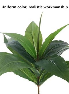 Kutis 1-Piece Artificial Plant with Pot for Home Garden Decor White/Green 32x28 cm  - Image 3
