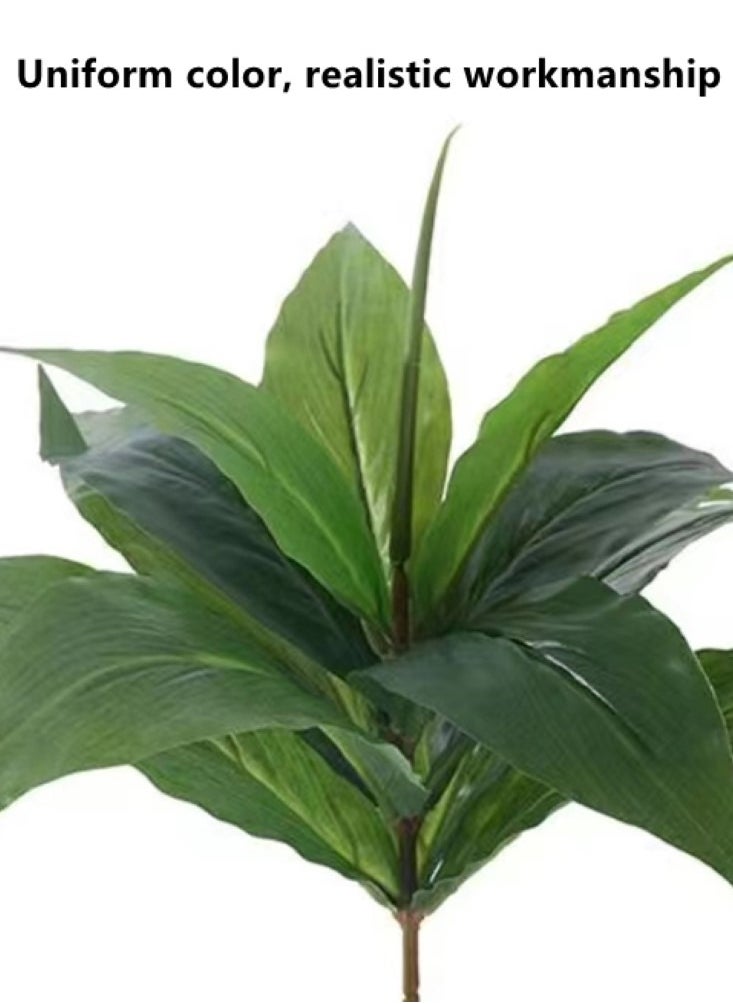 Kutis 1-Piece Artificial Plant with Pot for Home Garden Decor White/Green 32x28 cm  - Image 3