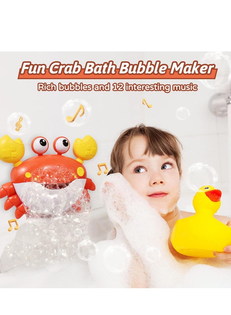 Crab Bubble Bath Toy, Bath Toys for 1-3 Years Old Babies, Bubble Toy, Bathtub Toys for Babies 3-6-12-18 Months, Bath Toys for Boys and Girls Ages 1-8 Years Old - Image 2
