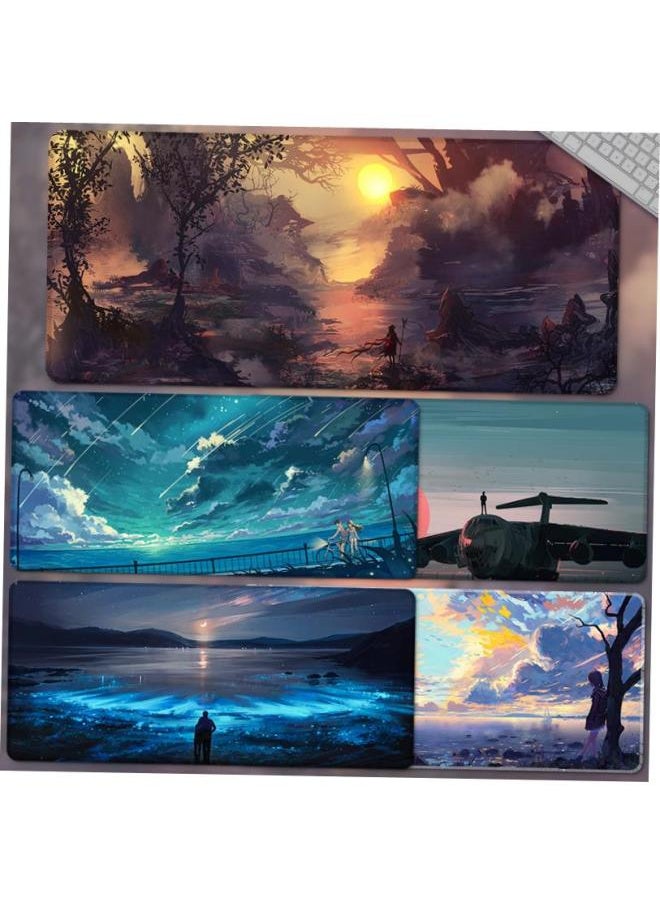 Generic - Large Gaming Mousepad Art Strata Liquid Mouse Pad Compute Mo-Color:300x800mm-3.00mm-Pattern:Q16-et-204 [original Color Overlock] - Image 1