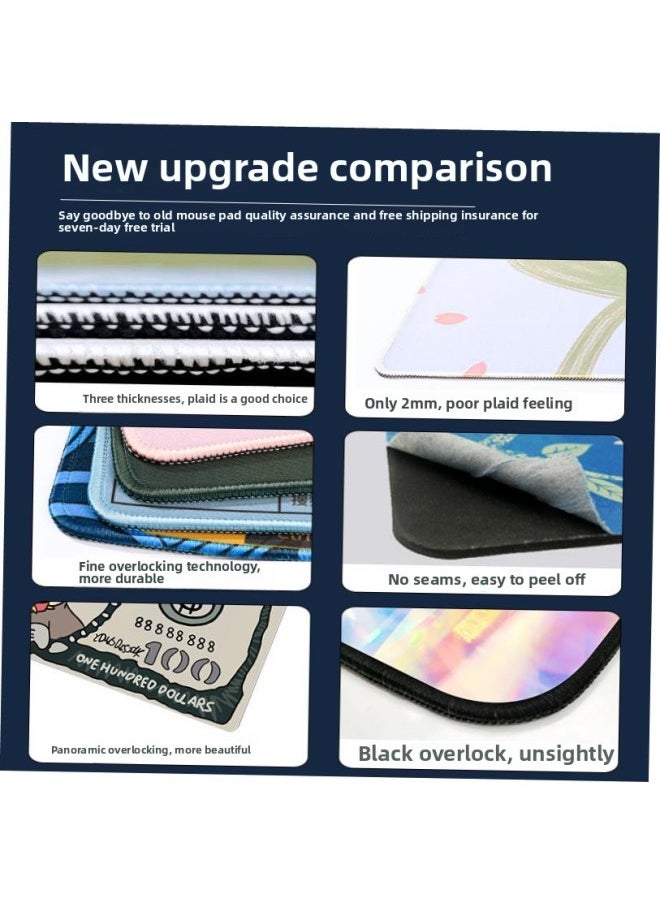 Generic - Large Gaming Mousepad Art Strata Liquid Mouse Pad Compute Mo-Color:300x800mm-3.00mm-Pattern:Q16-et-204 [original Color Overlock] - Image 1