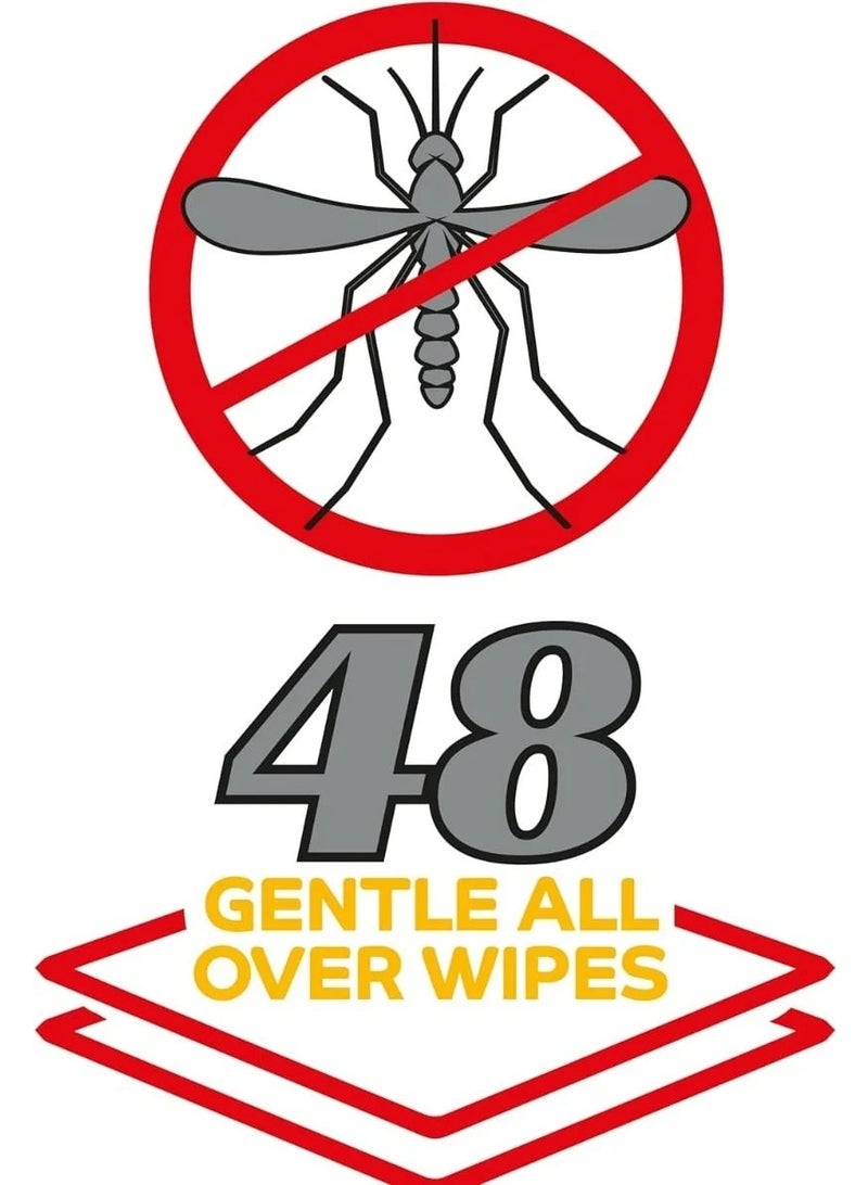 White Mosquito Repellent Wipes 48 Wipes Pack - Image 3