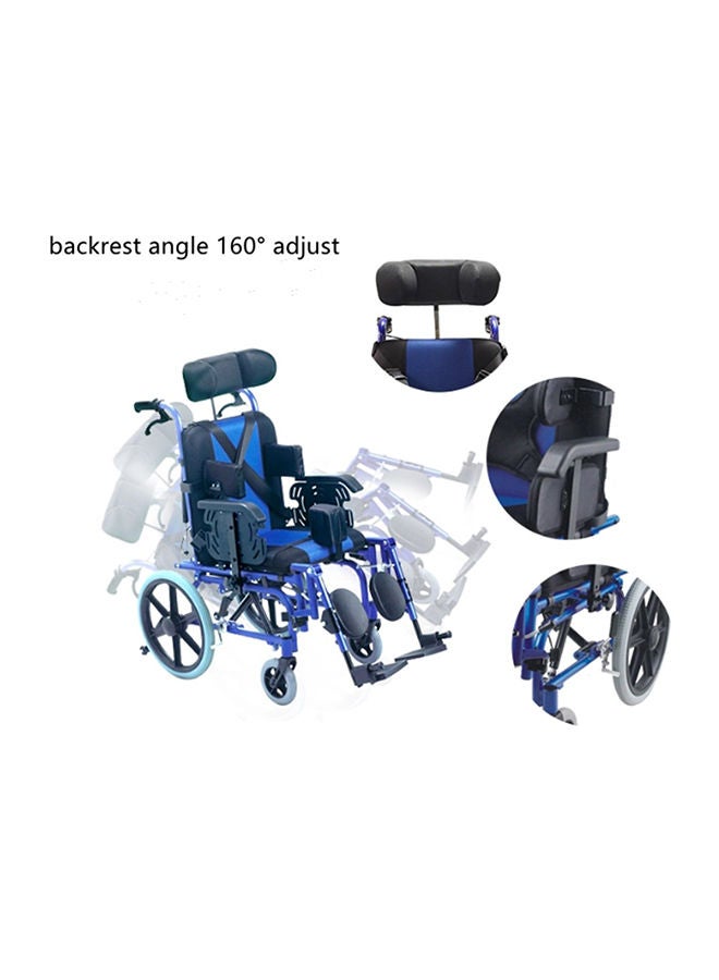 Gilani Mobility Child-Chair Reclining Tilting Seat Pediatric Wheelchair with Headrest and legrests - Image 4